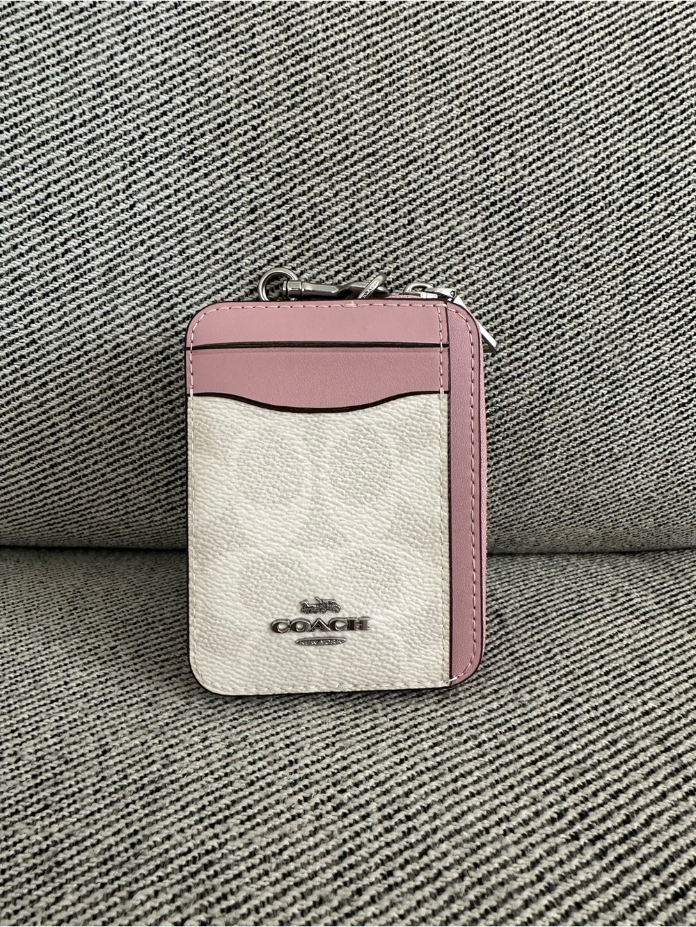 NWT Coach Zip Card Case In Signature Canvas CW883